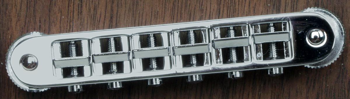 TonePros Tune-O-Matic Bridge, Standard (Small Posts) Antique Silver