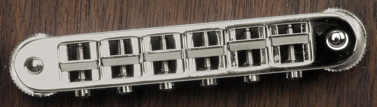 TonePros Tune-O-Matic Bridge, Standard (Small Posts) Antique Silver