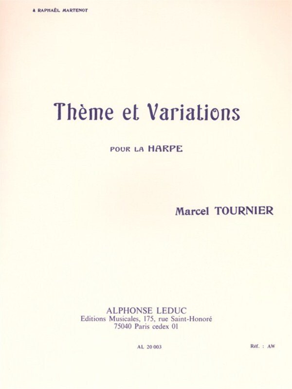 Tournier - Theme Et Variations for Harp