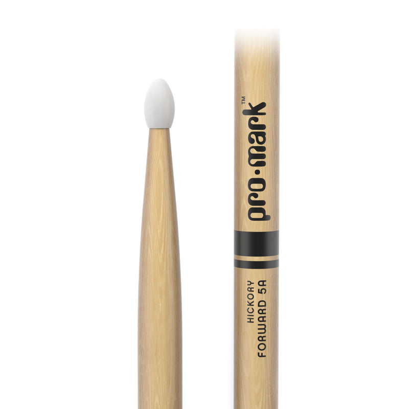 6 x ProMark Classic Forward 5A Hickory Drumstick, Oval Nylon Tip