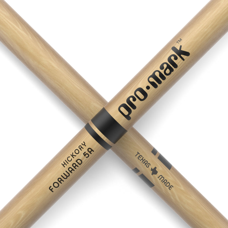 6 x ProMark Classic Forward 5A Hickory Drumstick, Oval Nylon Tip