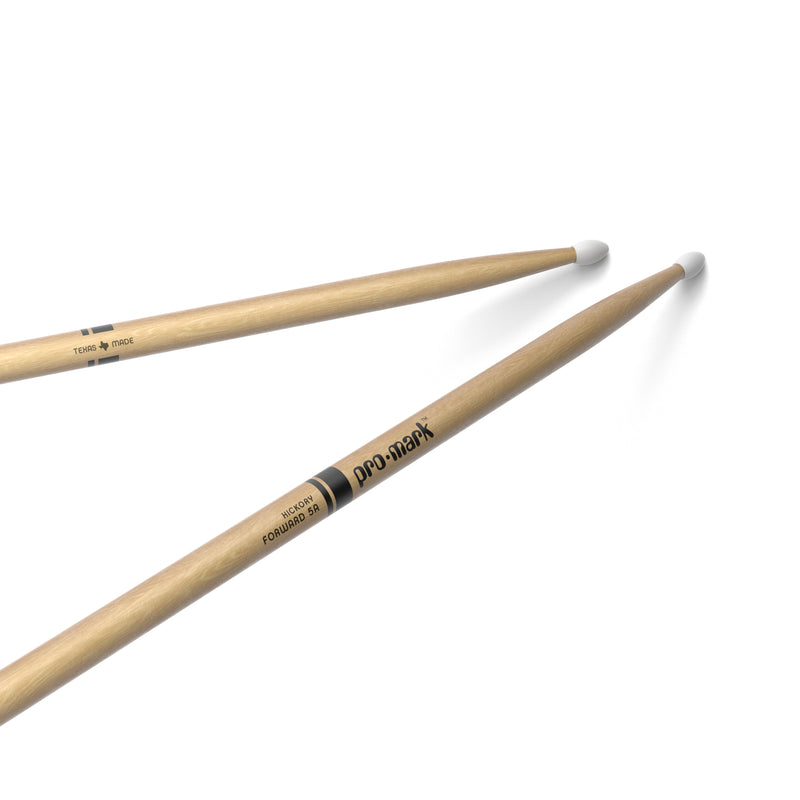 6 x ProMark Classic Forward 5A Hickory Drumstick, Oval Nylon Tip