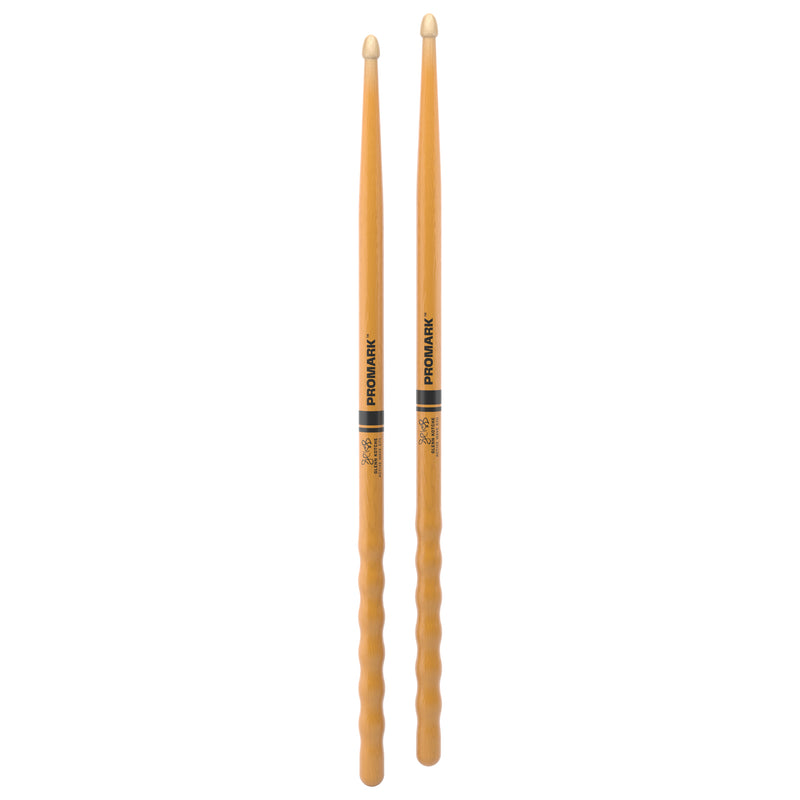 ProMark Glenn Kotche Active Wave ActiveGrip Clear Hickory Drumstick, Wood Tip