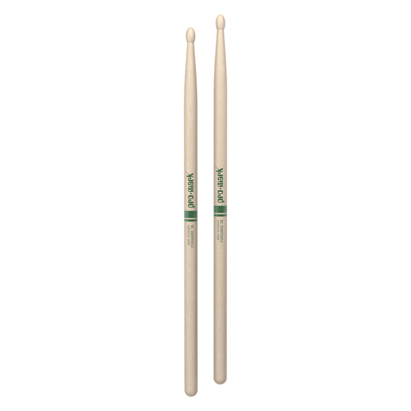 ProMark Classic Forward 2B Raw Hickory Drumstick, Oval Wood Tip