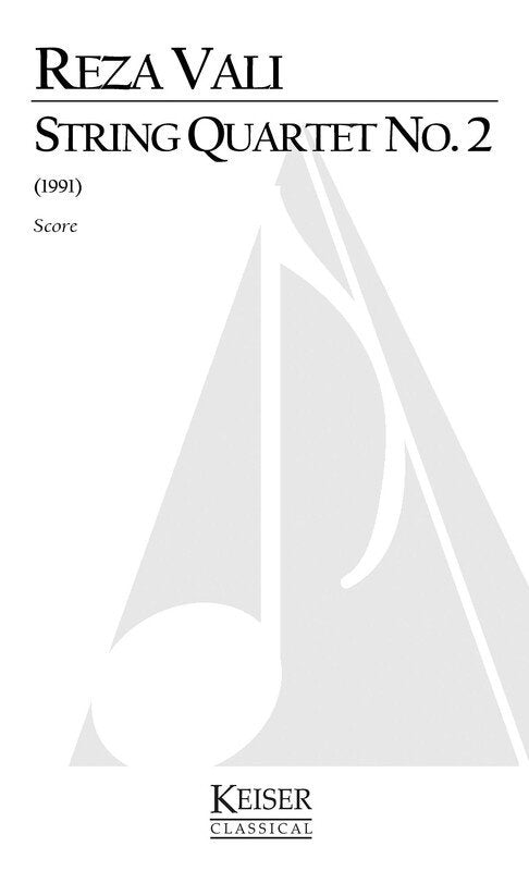 Vali - String Quartet No 2 Sc/Pts (Pod)
