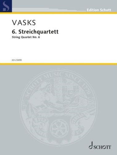 Vasks - String Quartet No 6 Sc/Pts