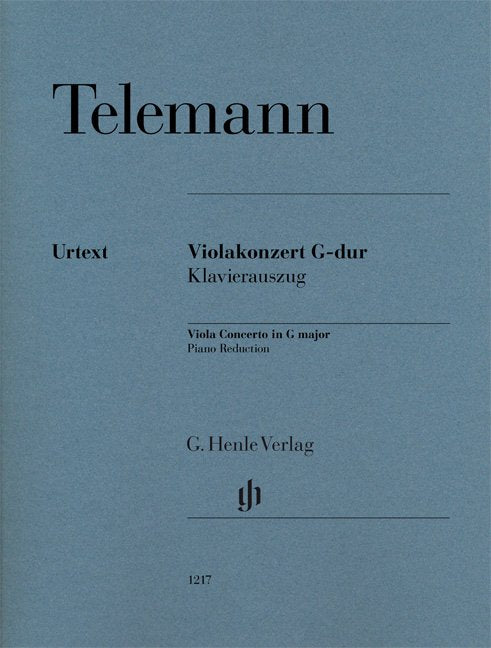 Viola Concerto in G Major Urtext