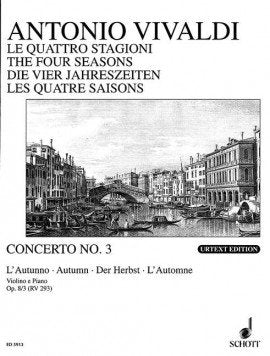 Vivaldi - Autumn F Major Op 8/3 RV 293 for Violin/Piano