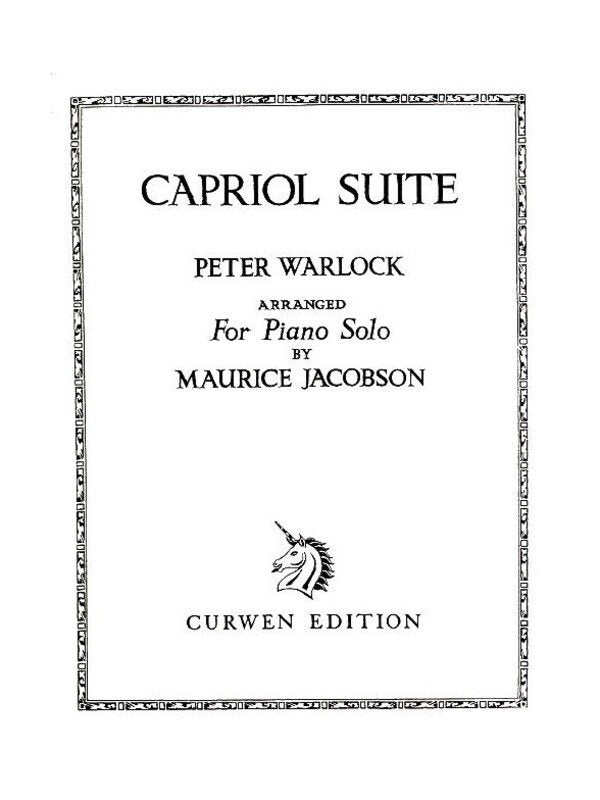 Warlock Capriol Suite Piano