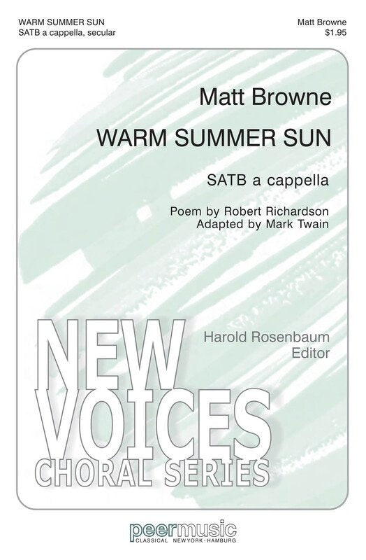 Warm Summer Sun SATB A Cappella