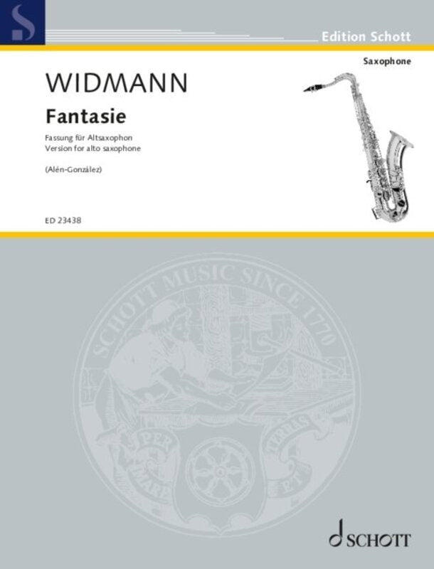 Widmann - Fantasie Version for Alto Saxophone