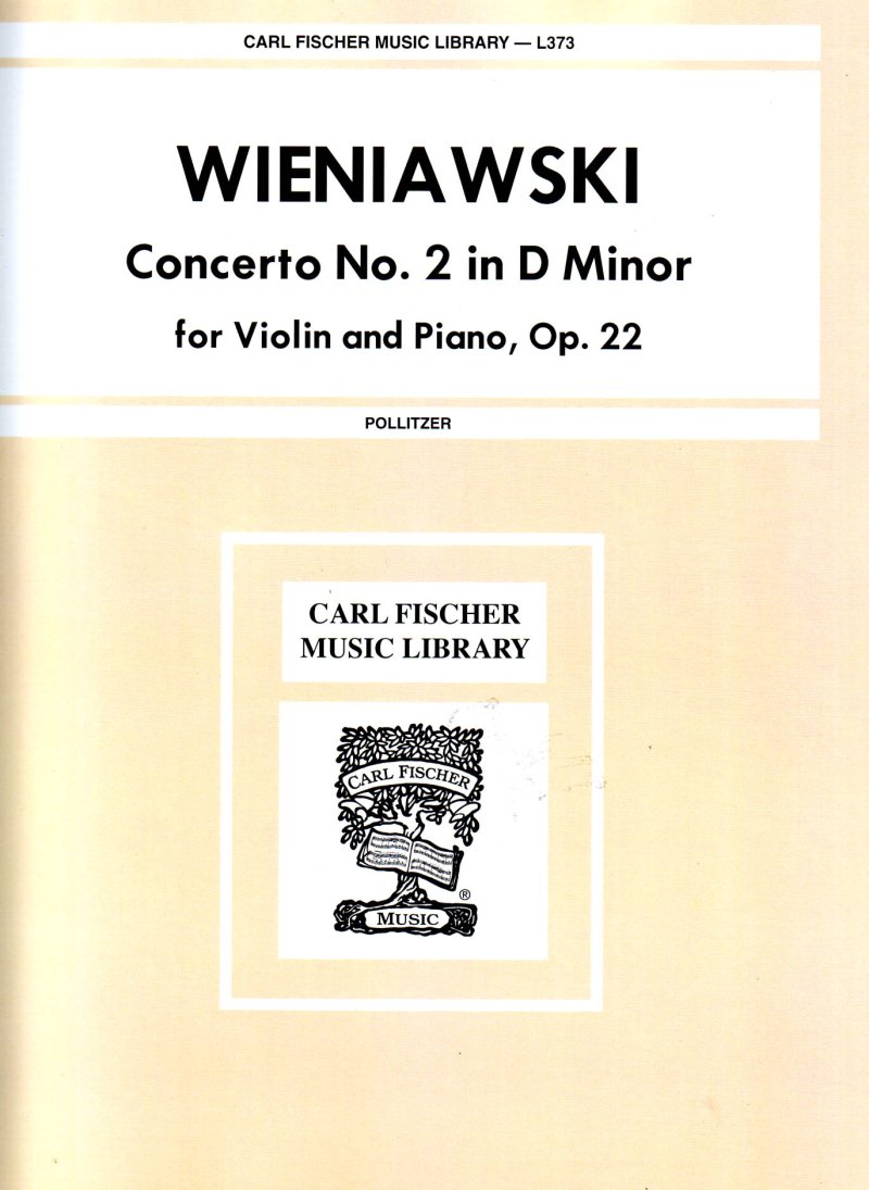 Wieniawski - Concerto No 2 D Minor Op 22 Violin/Piano