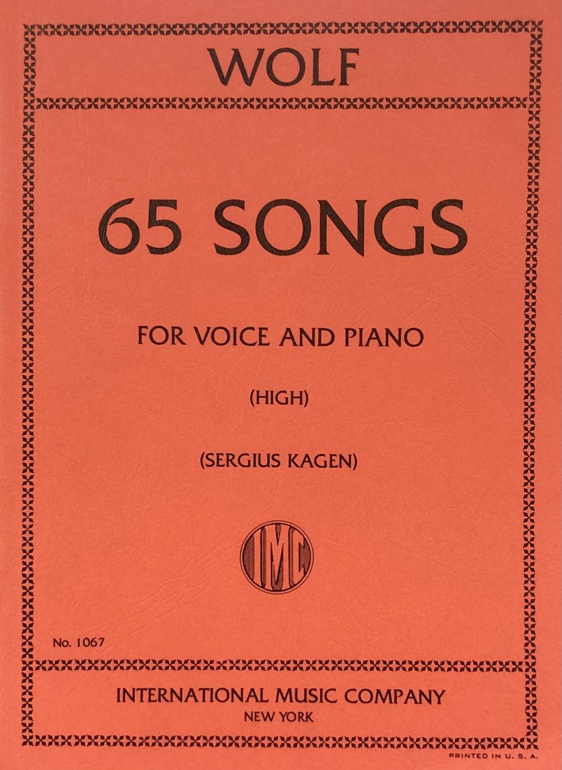 Wolf - 65 Songs (Moerike Poems) for High Voice/Piano