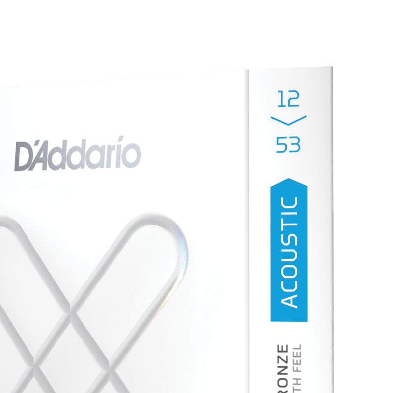 D'Addario 12-53 Light, XS 80/20 Bronze Coated Acoustic Guitar Strings