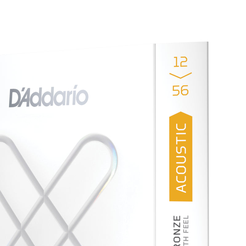 D'Addario 12-56 Light Top/Medium Bottom, XS 80/20 Bronze Coated Acoustic Guitar Strings