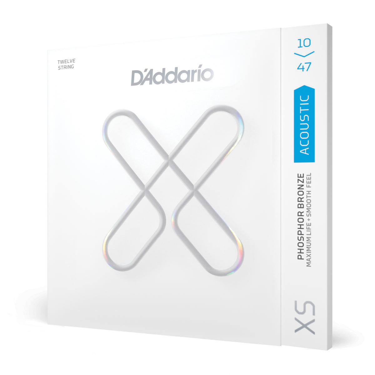 D'Addario 10-47 Light, XS Phosphor Bronze Coated 12-String Acoustic Guitar Strings