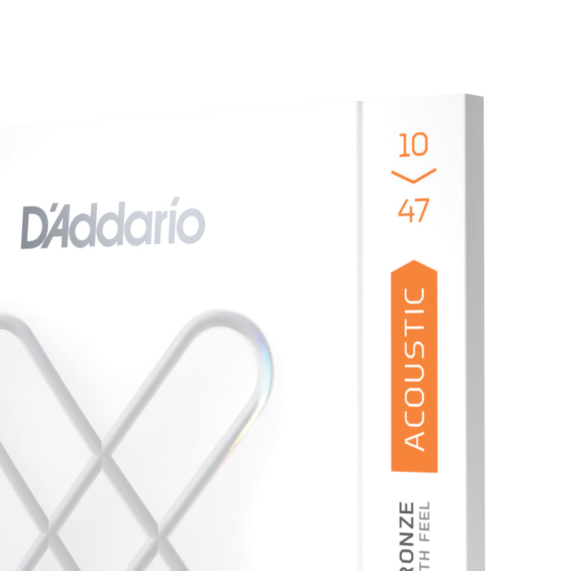 D'Addario 10-47 Extra Light, XS Phosphor Bronze Coated Acoustic Guitar Strings