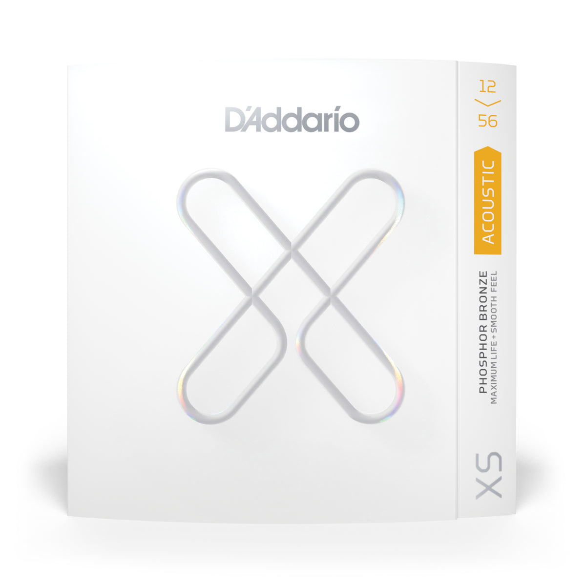 D'Addario 12-56 Light Top/Medium Bottom, XS Phosphor Bronze Coated Acoustic Guitar Strings