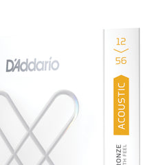 D'Addario 12-56 Light Top/Medium Bottom, XS Phosphor Bronze Coated Acoustic Guitar Strings