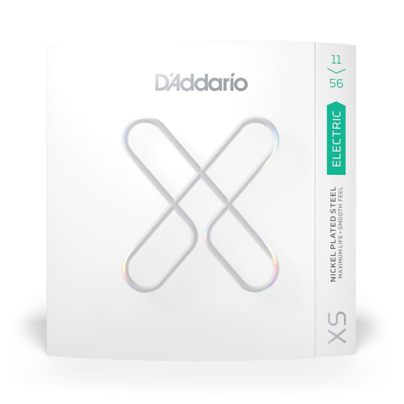 D'Addario XSE1156, XS Nickel Plated Steel, Med Top/X-Hvy Btm, 11-56