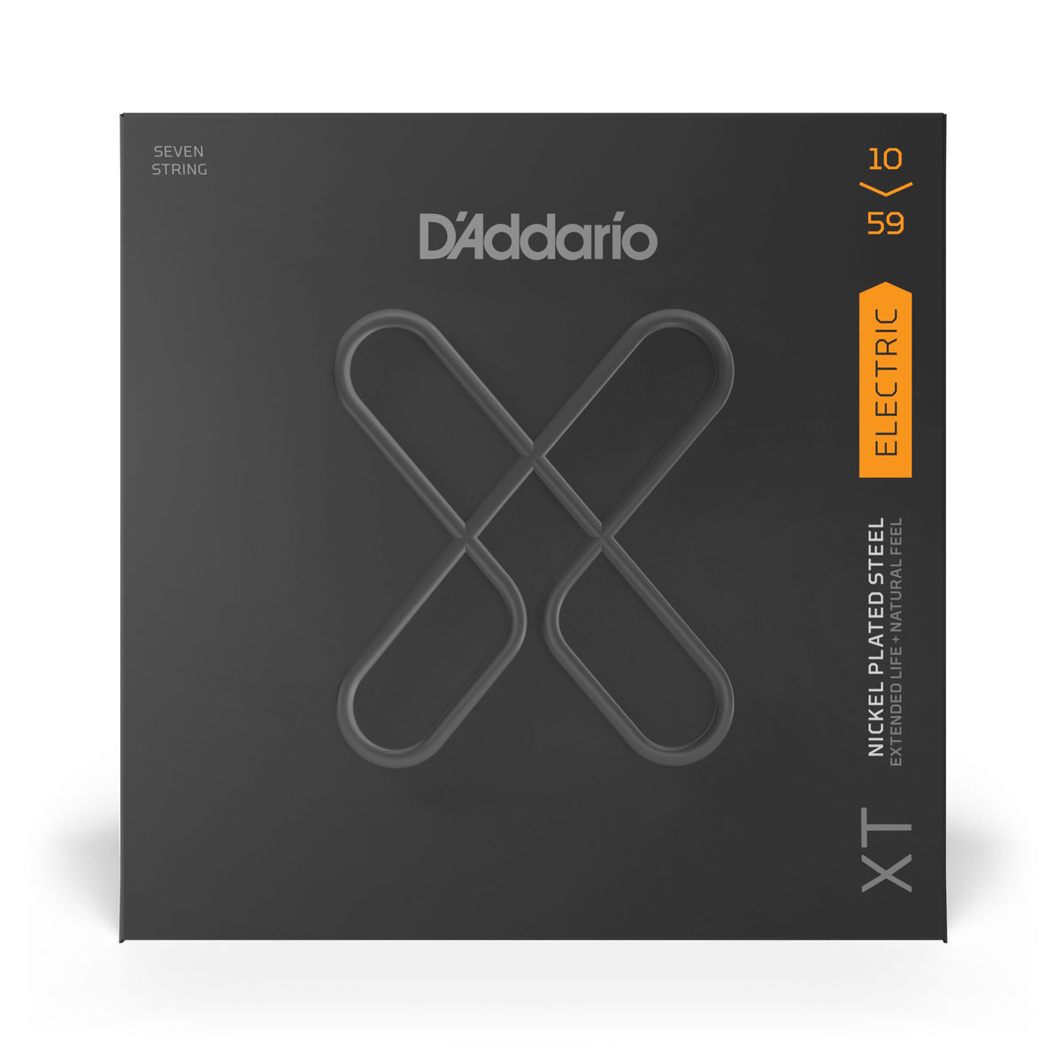 D'Addario XTE1059 XT Electric Nickel Plated Steel, Regular Light, 7-String 10-59