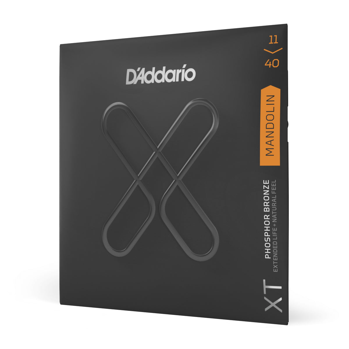D'Addario XTM1140 XT Phosphor Bronze Mandolin Strings, Medium, 11-40