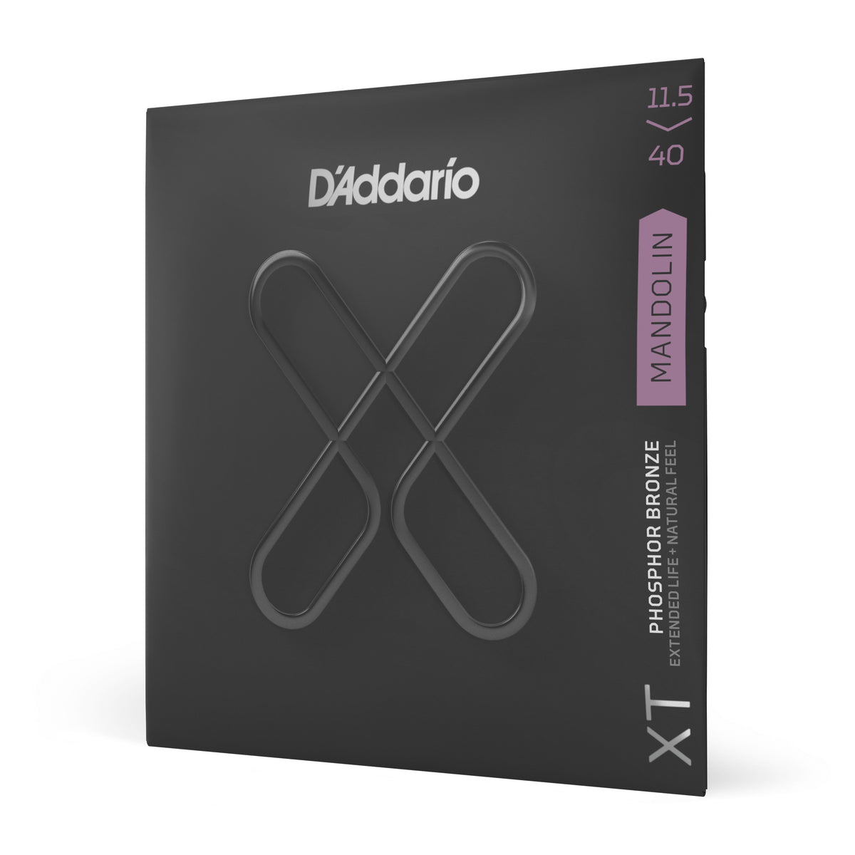 D'Addario XTM11540 XT Phosphor Bronze Mandolin Strings, Custom Medium, 11.5-40