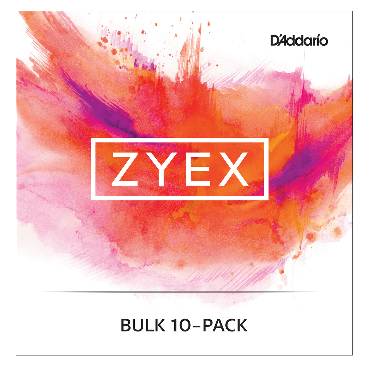 D'Addario Zyex Viola Single Aluminum Wound D String, Medium Scale, Medium Tension, Bulk 10-Pack