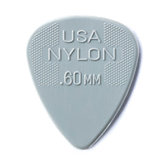 6 x Dunlop Nylon Standard Guitar Picks 0.60mm