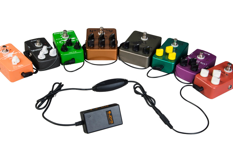 Joyo 9V Dc Power Supply With 8-Way Daisy Chain And Adapters