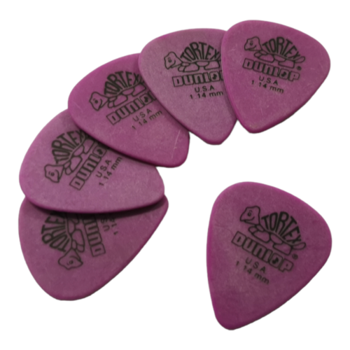 6 x Dunlop Tortex Standard Guitar Pick 1.14mm
