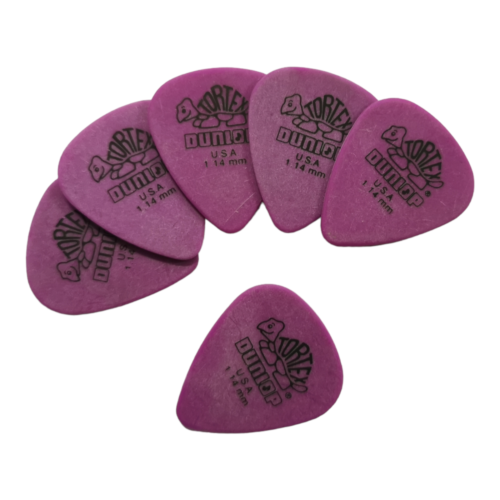 6 x Dunlop Tortex Standard Guitar Pick 1.14mm