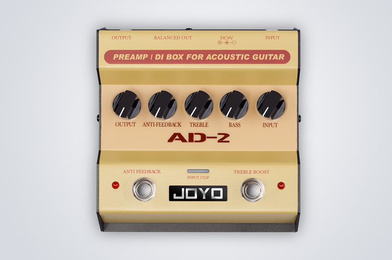 Joyo AD2 Pre-Amp & DI Box Pedal for Acoustic Guitar