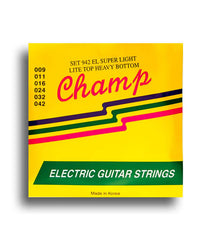 Champ Electric Guitar Extra Light Gauge String Set (9-42)