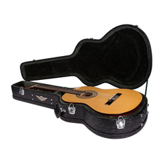 Crossfire Deluxe Shaped Classical Guitar Hard Case (Paisley Black)