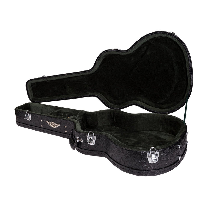 Crossfire Deluxe Shaped Classical Guitar Hard Case (Paisley Black)