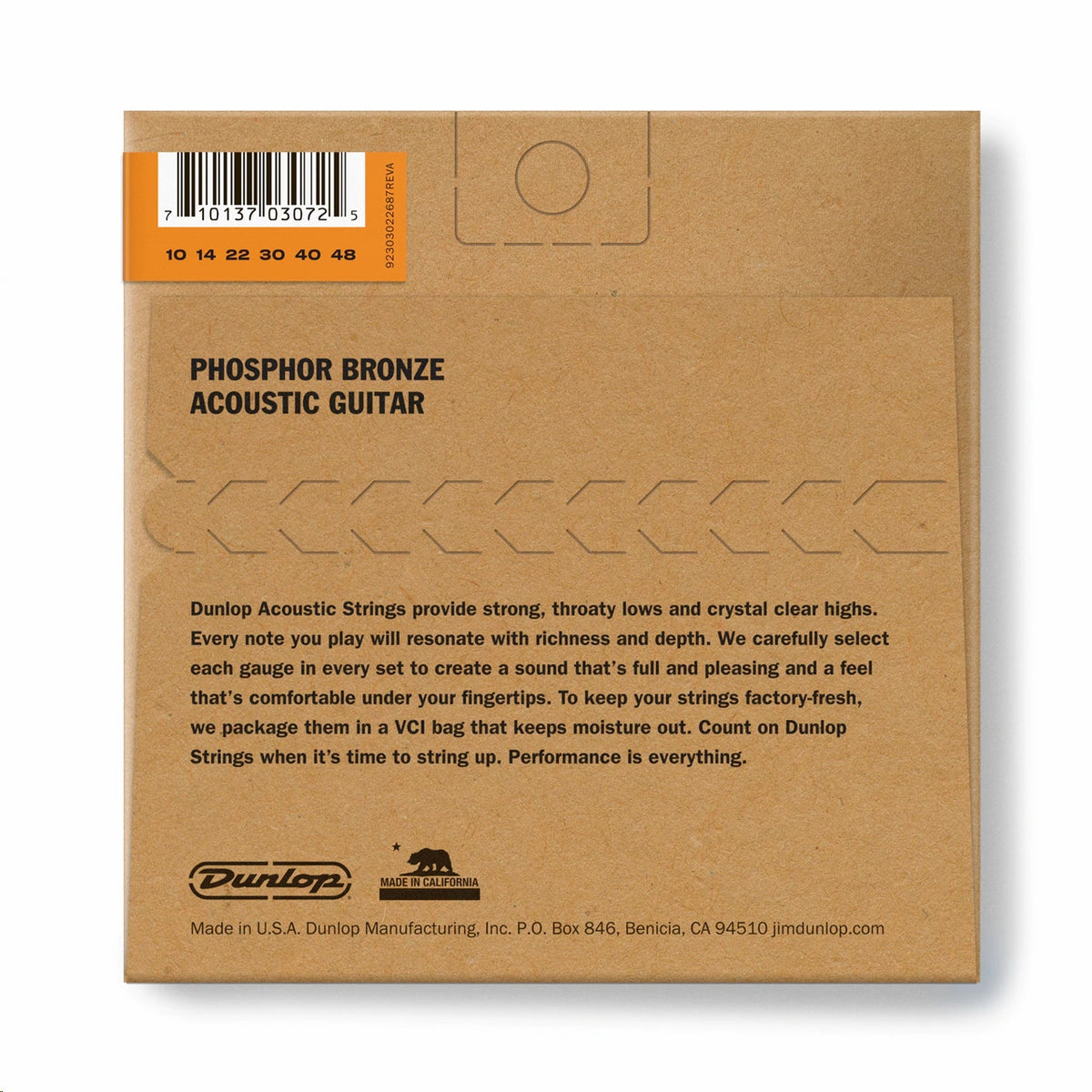 Dunlop Acoustic Guitar Strings 10/48 Phosphor Bronze