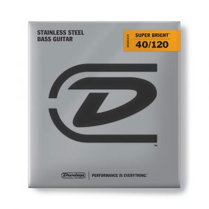 JIM DUNLOP Stainless Steel Round Wound Super Bright Bass Strings.