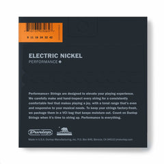 Dunlop Electric Guitar Strings 09-42 Nickel Wound