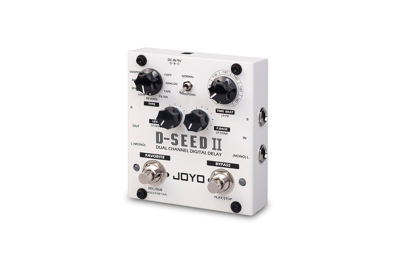 JOYO D-SEED II Dual Channel Digital Delay Guitar Effects Pedal