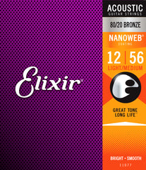 Elixir 11077 Nanoweb 80/20   Light-Med 12-56