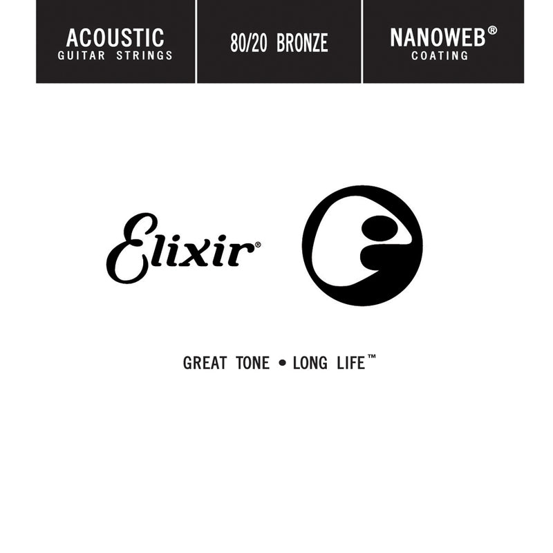 Elixir 15159 Nanoweb Single  .059 80/20 Bronze