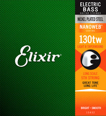 Elixir 15432 Nanoweb Single Bass Medium B .130TW Taper Wound