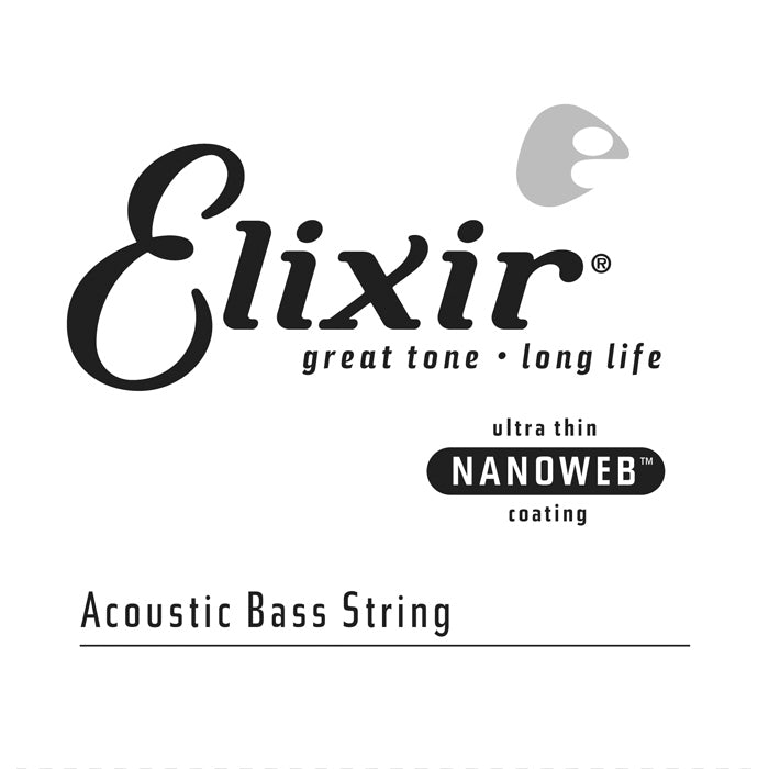 Elixir 15745 Nanoweb Single Acoustic Bass .045