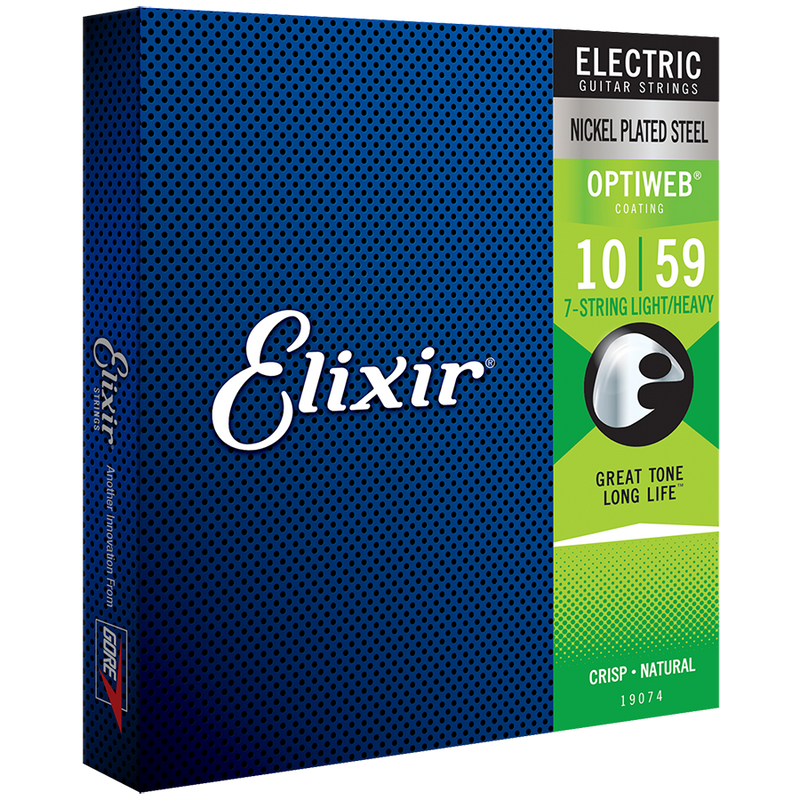 Elixir 19074 Optiweb 7-String Electric Light/Heavy 10-59