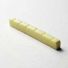 10 x Strat Style Flat Bottom Fingerboard Nut - Ivory - Made in South Korea