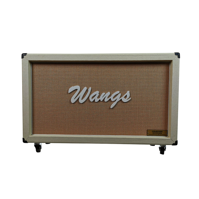 Wangs G12H-212CB White 2 x 12 Guitar Cab