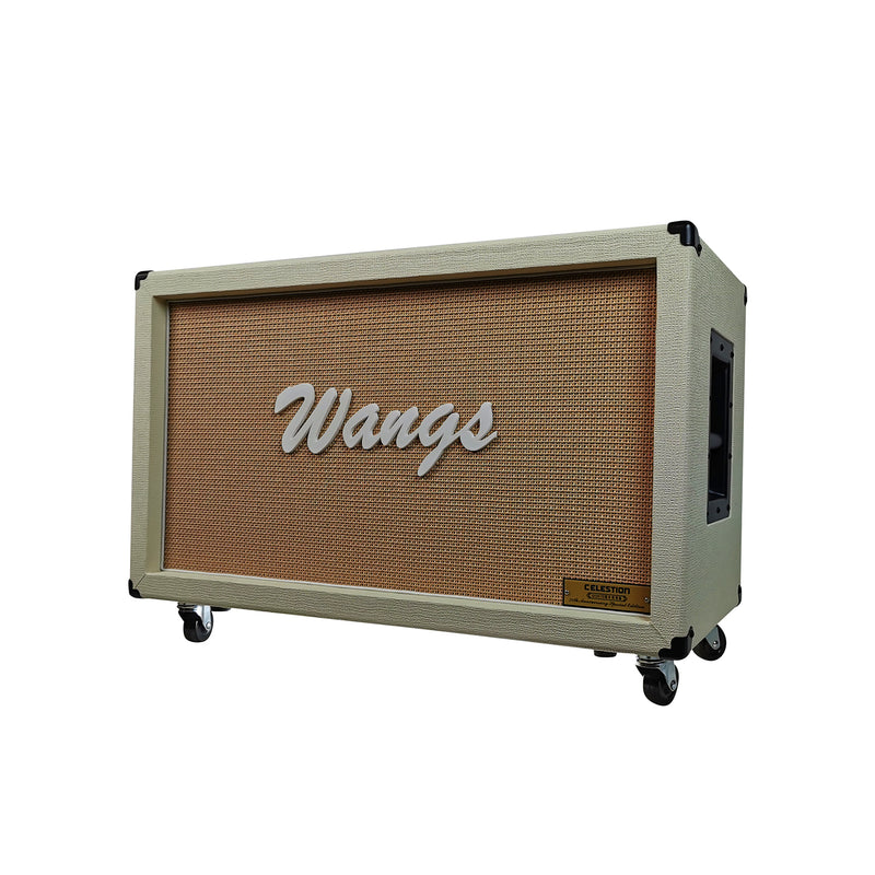 Wangs G12H-212CB White 2 x 12 Guitar Cab