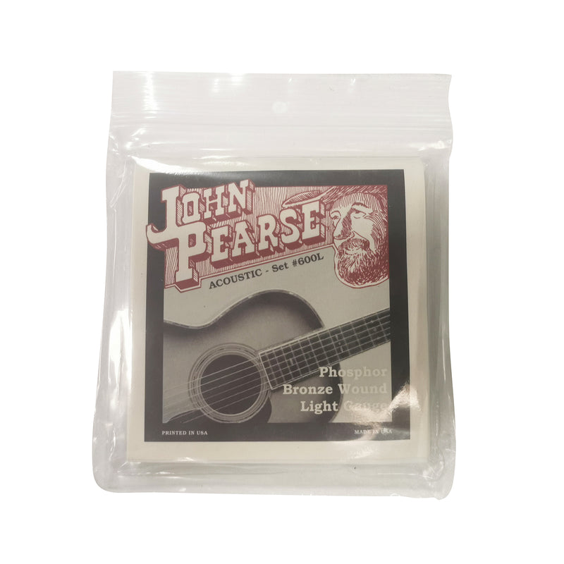 John Pearse Acoustic Guitar String Set Phosphor Bronze 12/53 600L