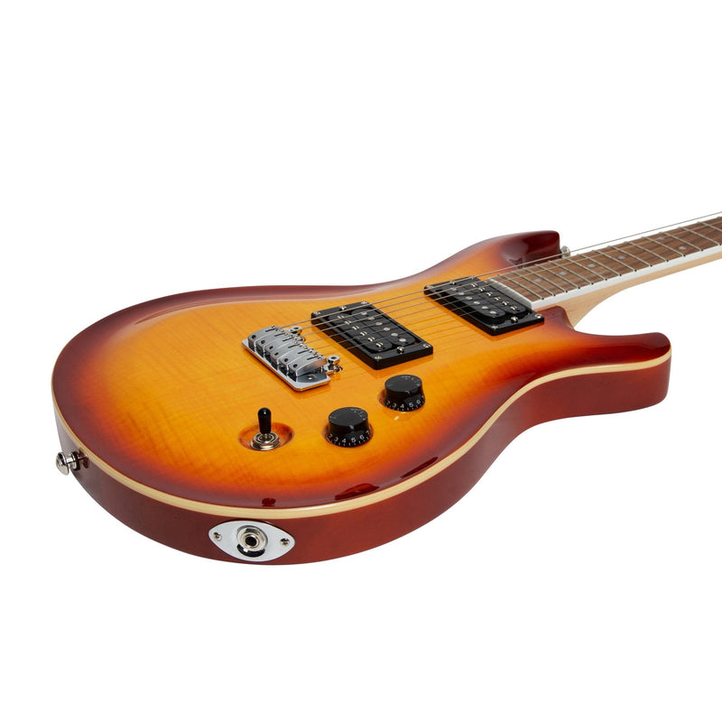 J&D Luthiers 'Duke' Contemporary Style Electric Guitar (Honeyburst)